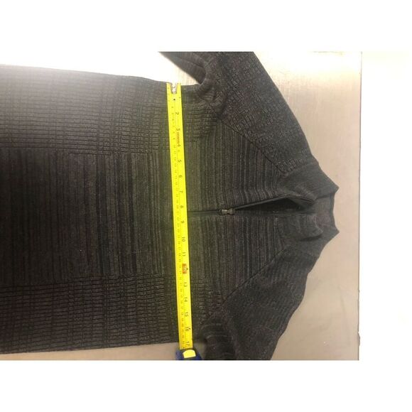 Under Armour Men Dark Gray Neck Zip Up Long Sleeve Sweater Size S - Picture 6 of 7